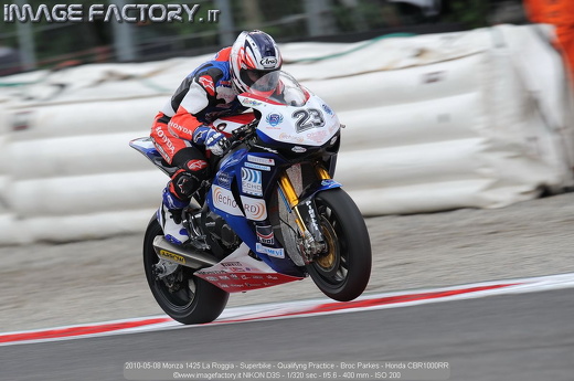 2010-05-08 Monza 1425 La Roggia - Superbike - Qualifyng Practice - Broc Parkes - Honda CBR1000RR